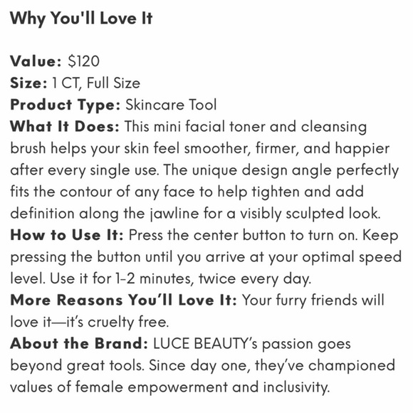 LUCE Dermal Definer Anti-Aging Facial Roller + Cleansing Brush - Picture 7 of 8